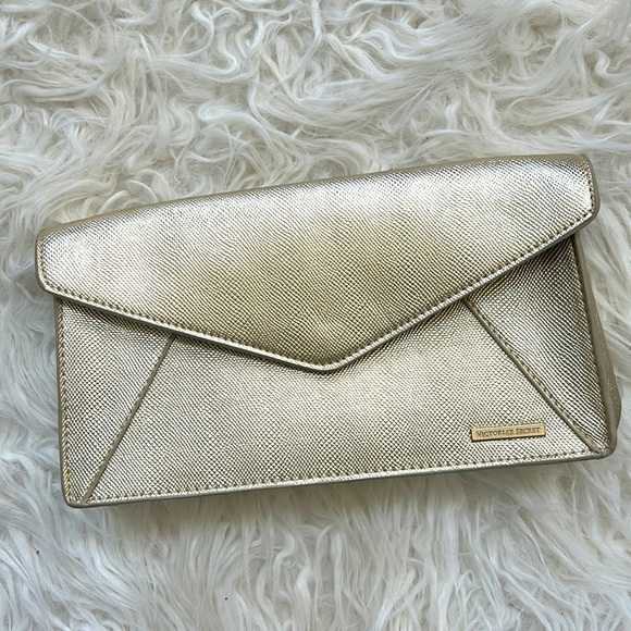 Victoria’s Secret Gold Clutch, NWT - Picture 1 of 9